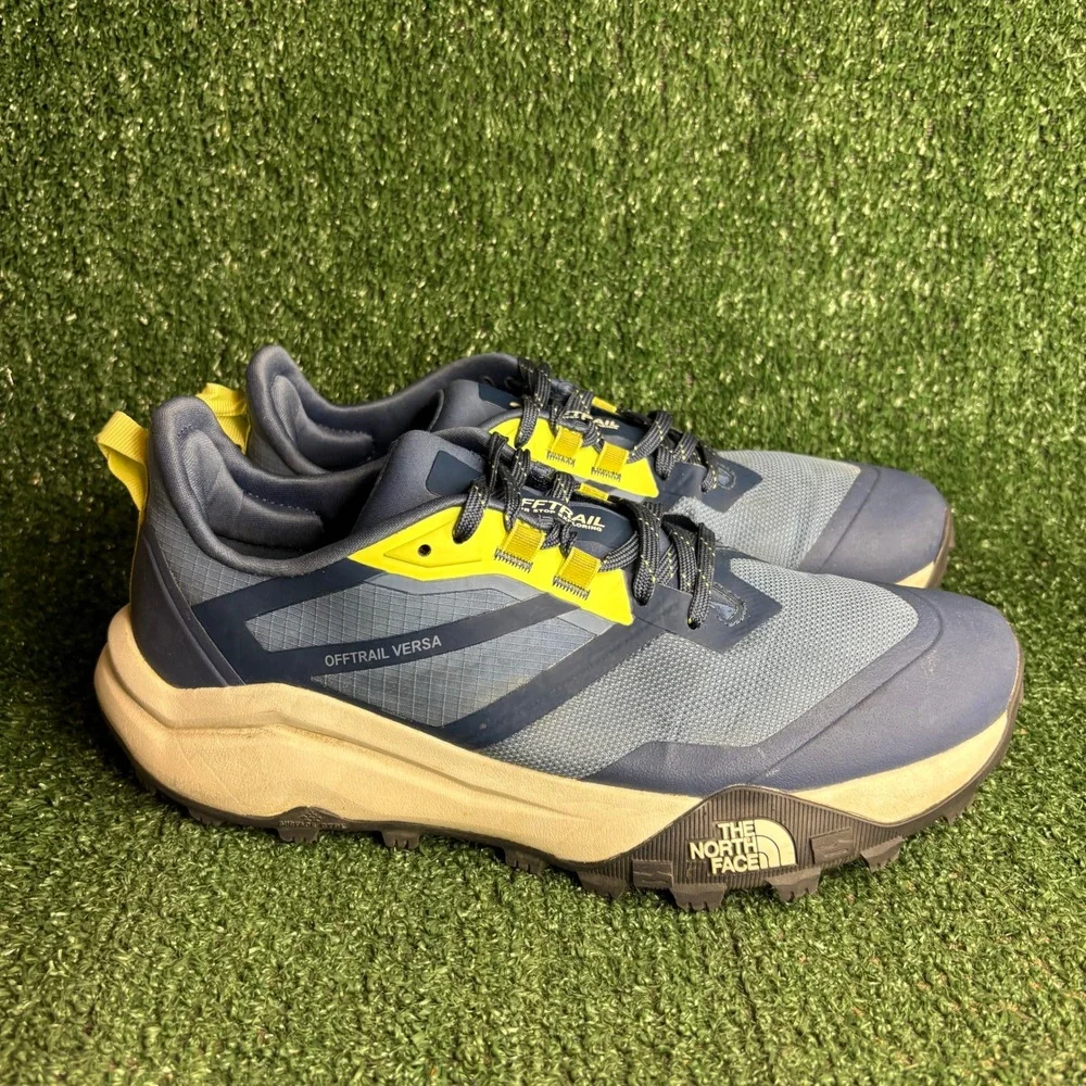 The North Face Offtrail Versa Trail Running Hiking Sneaker Blue Yellow Mens 10
